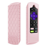 Funda Protectora P/ Control Remoto Casebot, Para Roku, Rosa