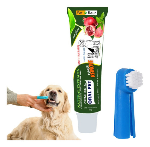 Creme Dental  Anti Tártaro Cães E Gatos - Extratos Naturais