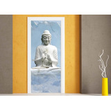 Vinilo Para Puerta Buda Siddartha Zen Diseño M4