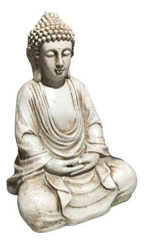 Buda Asceta Mediano 43 Cm Resina Uso Exterior Interior