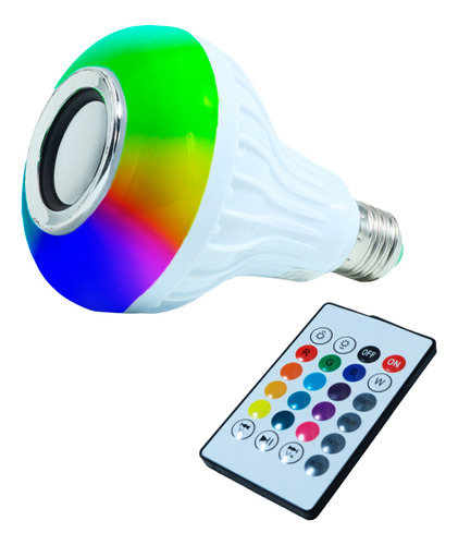 Lampara Parlante Led Rgb Bluetooth Control Play Music 