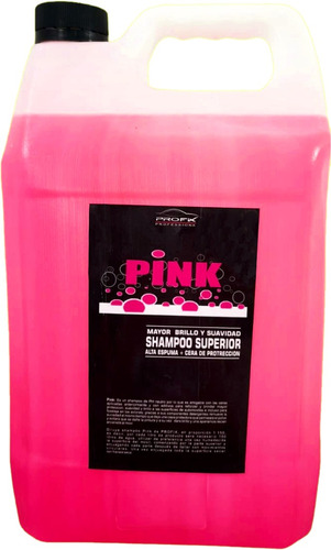 Pink Shampoo Automotriz Ph Neutro 5l + Envio Gratis