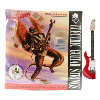 Cuerdas Guitarra Eléctrica Alice A506 6 Cuerdas .009-.042 Extralight | MercadoLibre