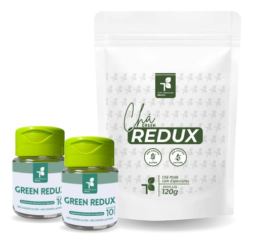 Combo Green Redux - 2 Frascos Green Redux  E Chá Redux 