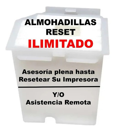 Reset Almohadillas L3110 L3150 L3160 L4150 L1805 L1800 L375