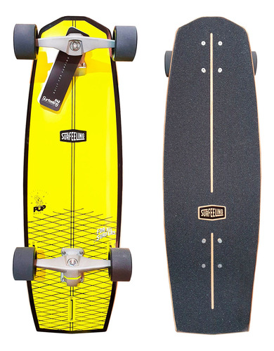 Simulador De Surf Skateboard Surfeeling Mr. Pop New