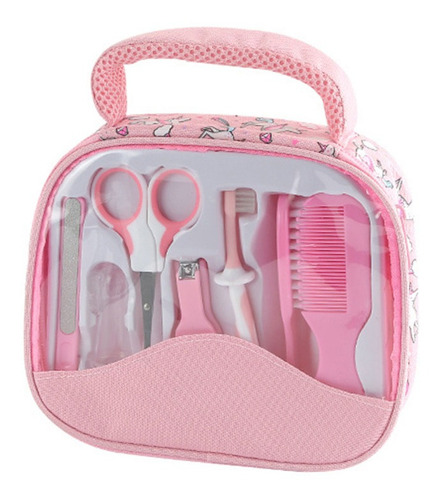 Set De Cuidados Para Bebe Manicure 7 Pcs Con Bolso De Viaje