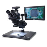 Microscópio Trinocular Simul-focal Camera 38mp Tela 10'kaisi