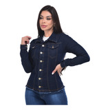 Jaqueta Jeans Feminina Com Lycra