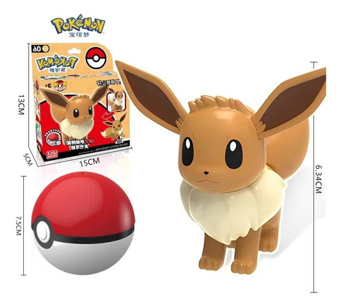 Ldcx Figura Colección Pokémon Pokeball Original Eevee Regalo