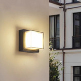 Lámpara Led De Pared Moderna De Luz Cálida 12w Para Exterior