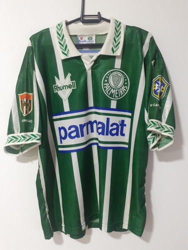 Camisa Palmeiras 1995 - Rhumell Parmalat - Original 