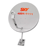 Antena Sky + Lnb Digital Parabolica Chapa 60cm Ku Universal