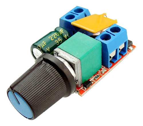 Driver Pwm Para Motor Dc/cc, 3-35v/5a, Con Potenciometro