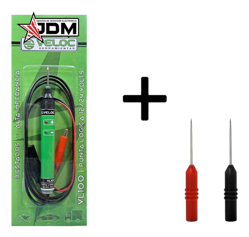 Punta Logica 12/24v Veloc + Kit 2 Puntas Pincha Cables Jmp 