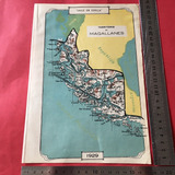 Antiguo Mapa Magallanes Chile 1929 Punta Arenas Patagonia