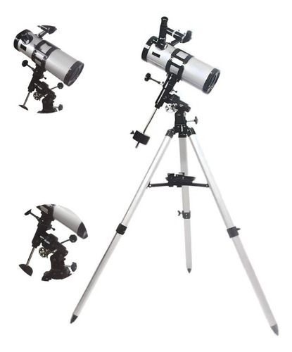 Telescópio Astronomico Equatorial Refletor Newtoniano 114mm