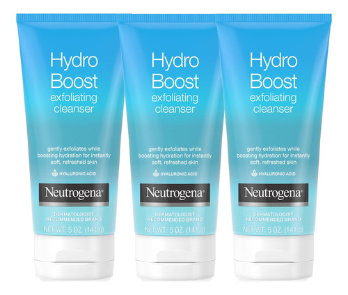 Neutrogena Hydro Boost Limpiador Facial Diario Exfoliante S.