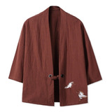 Kimono Para Hombres Bordado Japonés Yukata