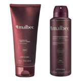 Malbec Shower Gel Cabelo Corpo 200 + Desodorante Aerosol 75g