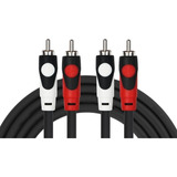 Cable Kirlin  Rca A Rca Lga-402bk 1mt Lightgear Dual 