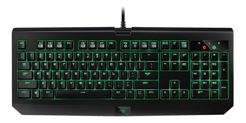 Teclado Gamer Razer Blackwidow Ultimate 2016 Qwerty Green Inglês Us Cor Preto Com Luz Verde