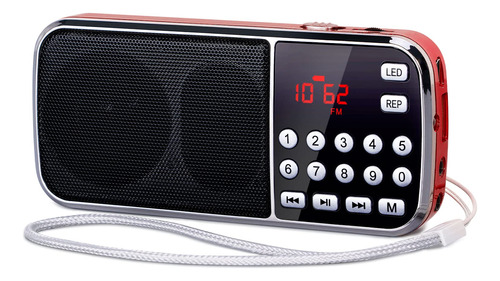 Prunus J-189 Radio Fm Bluetooth Am, Radio Portatil Pequena,