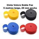 Cinta Velcro Doble Faz Organizador Cable / 5 Metros 20mm