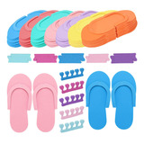 Color Aleatorio 24 Pares Desechables Chanclas, Zapatillas De