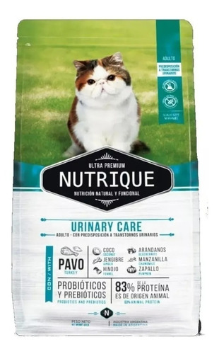 Nutrique Gato Urinary Care Cat  2 Kg Olivos Mrtinez Acassuso