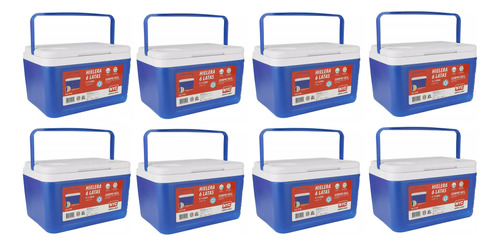 Hielera De 6 Latas Nyc 4.7 Lt Caja Con 8 Pzas