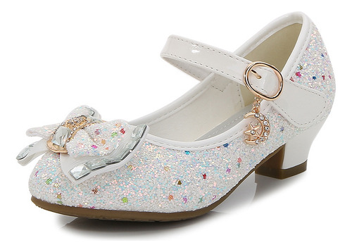Zapatos De Tacón Alto Fairytale Princess Crystal Con Lazo