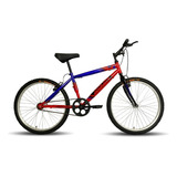 Bicicleta Montaña Peregrina Rodada 24 Sin Velocidades Color Rojo/negro