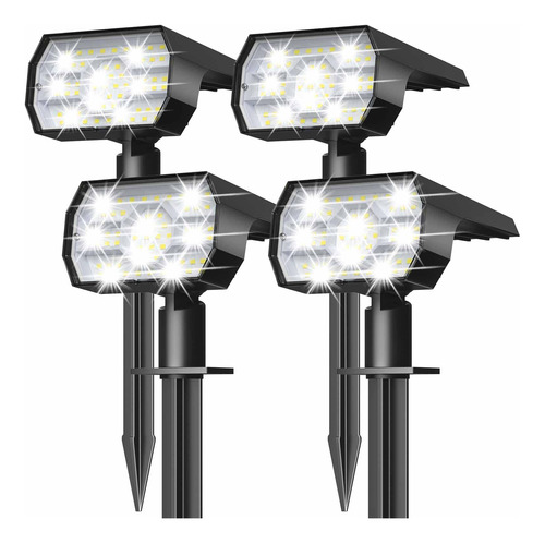 Luces Led Solares Para Exterior X4 Uni Iluminacion Jardin 