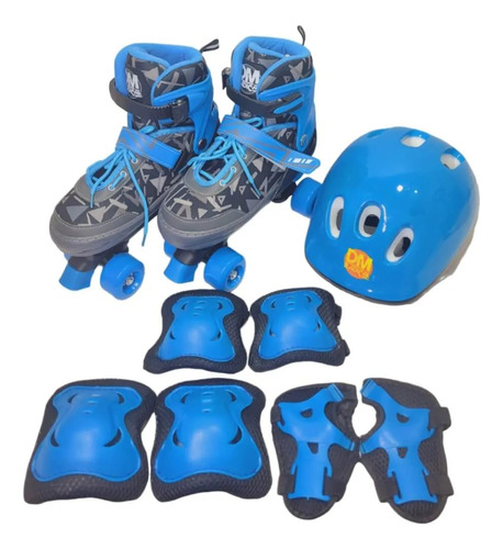 Promoção Patins Roller Esporte + Kit De Proteção Completo
