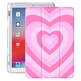 Funda Rosa Corazón De Amor iPad 7ª/8ª/9ª Generació...
