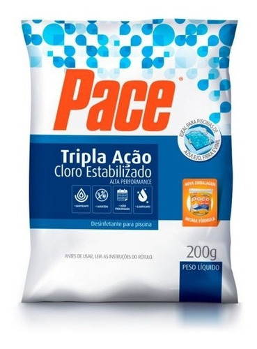  Pastilha De Cloro Pace Hth Tripla Ação 3x1 200g Com Nfe