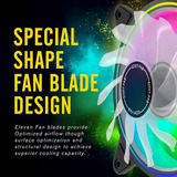 Ezdiy-fab Moonlight 120mm Rgb Case Fan With Fan Hub X And Re