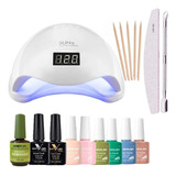 Kit Inicial 48w Manicura Gel Esmalte Removedor Cabina Led/uv