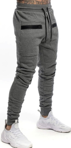 Pants Jogger Casual Slim Fit Gym Entrenar Hombre Entubado