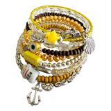 Pulsera 8 Vueltas Anclas