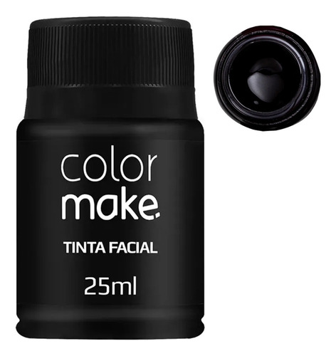 Maquiagem Temática De Qualidade Colormake Tinta Preta 25ml