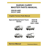 Libro Suzuki Carry Truck Special Equipment Master Parts M...