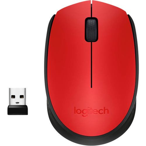 Mouse Logitech M170 910-004941 Inalambrico Usb Rojo-negro