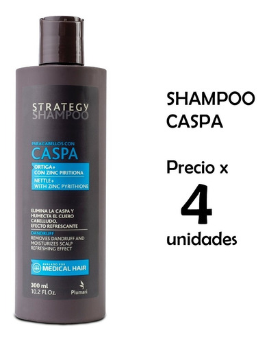 Shampoo Strategy Para Cabellos Con Caspa X 300 Ml 