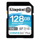 Cartão Sd 128gb Kingston Canvas Go Plus , Sdg3/128gb