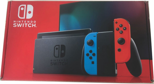 Nintendo Switch Console (2nd Generation, Neon Blue And Red)