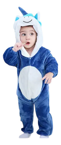 Pijama Niño Bebe Disfraz Enterito Unicornio Polar 
