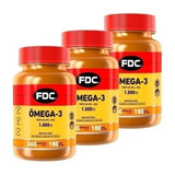 3x Fish Oil Ômega 3 Epa Dha Puro Importado Fdc 1080 Cápsulas