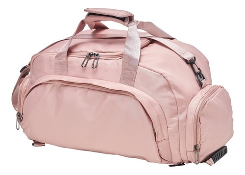 Bolsa Treino Esportiva Academia Viagem Passeio Grande Rosa Desenho Do Tecido Liso